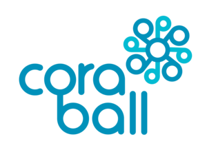 Ice Blue and Navy Cora Ball