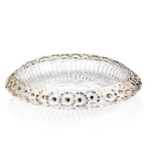 MARGUERITES BOWL CLEAR - GOLD STAMPED CRYSTAL