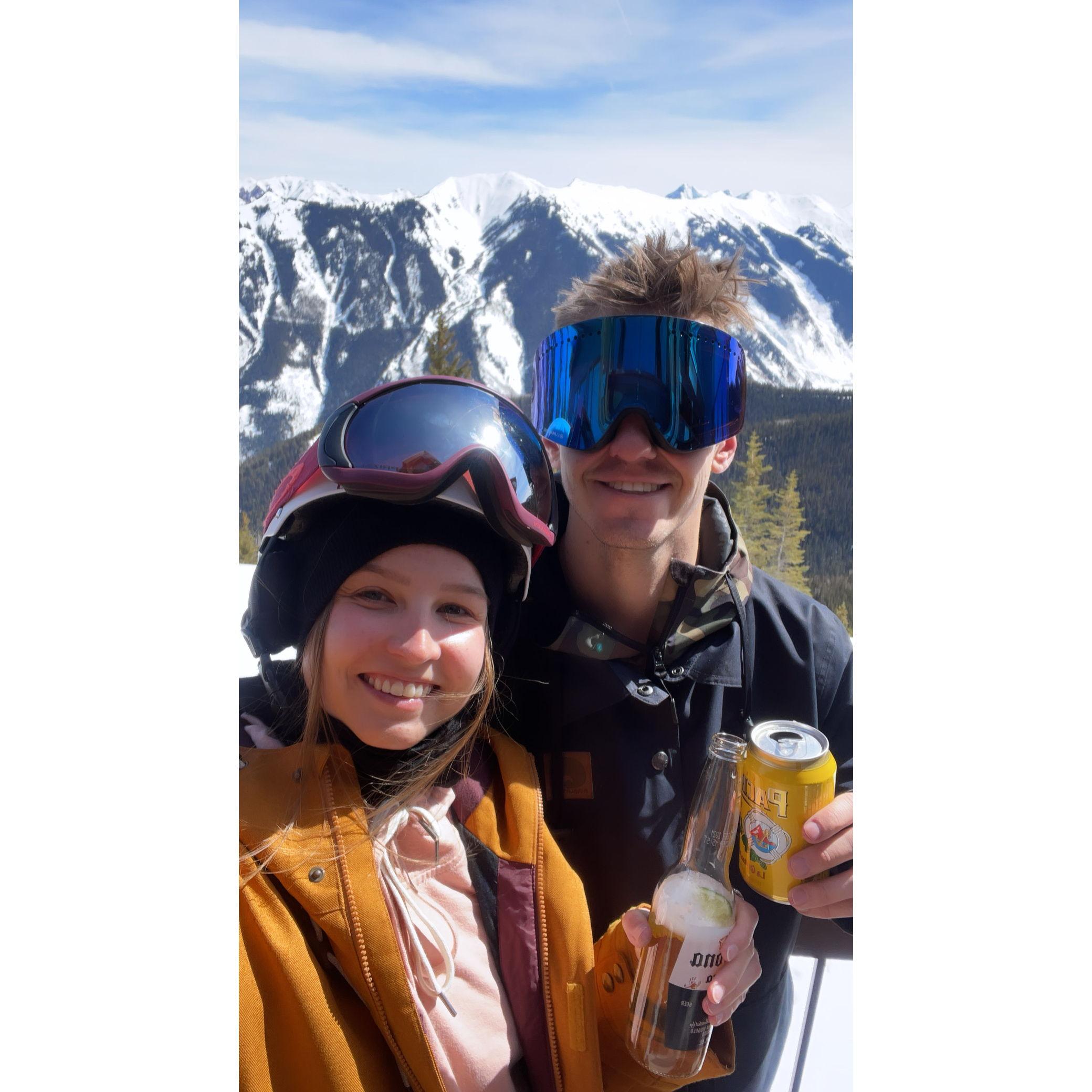 Skiing in Aspen for our anniversary - March 2021