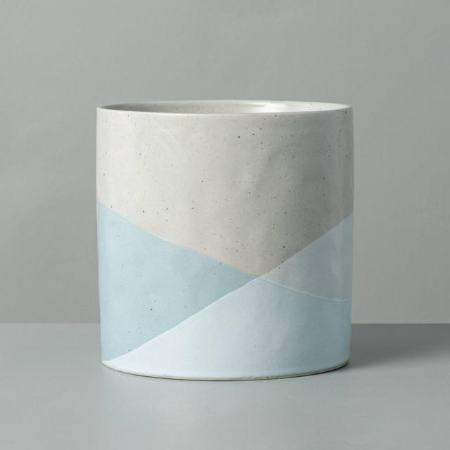 Dipped Stoneware Planter Light Blue/Gray - Hearth & Hand™ with Magnolia