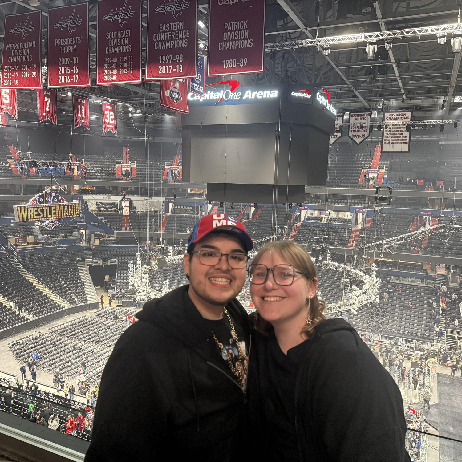Surprised Paqui with a trip to a WWE Match