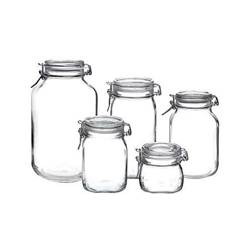 Bormioli Rocco Fido Hermetic 5-Piece Jar Set