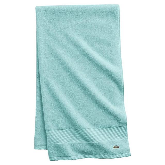 Lacoste Heritage Supima Cotton Bath Sheet, Mint, 35" x 70"