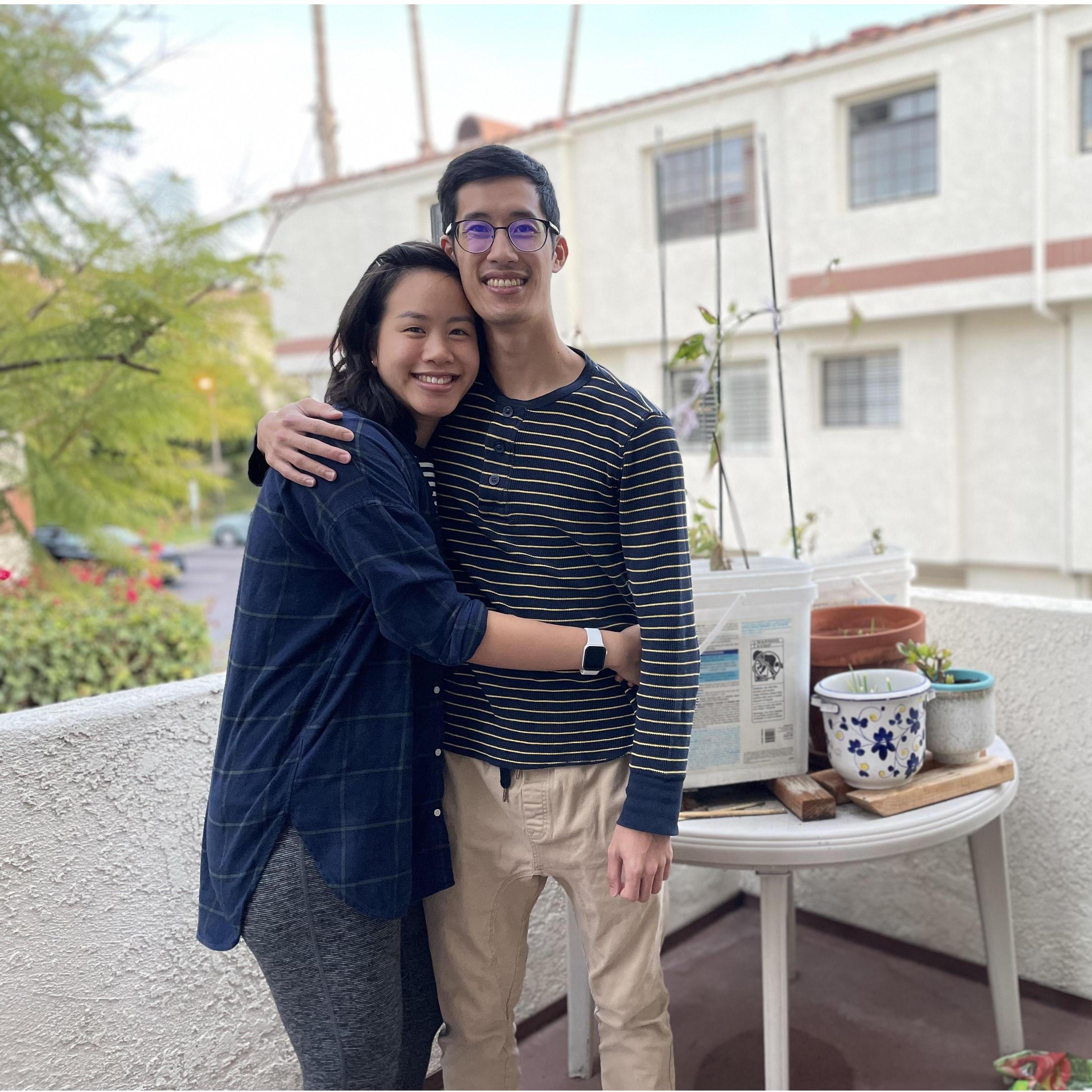 Our first tomato harvest at our new home! (Thanks Auntie Shirley!)