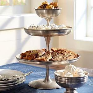 Antique Silver 3-Tier Stand