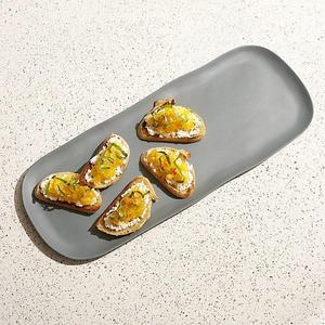 Corin Melamine Grey Long Platter