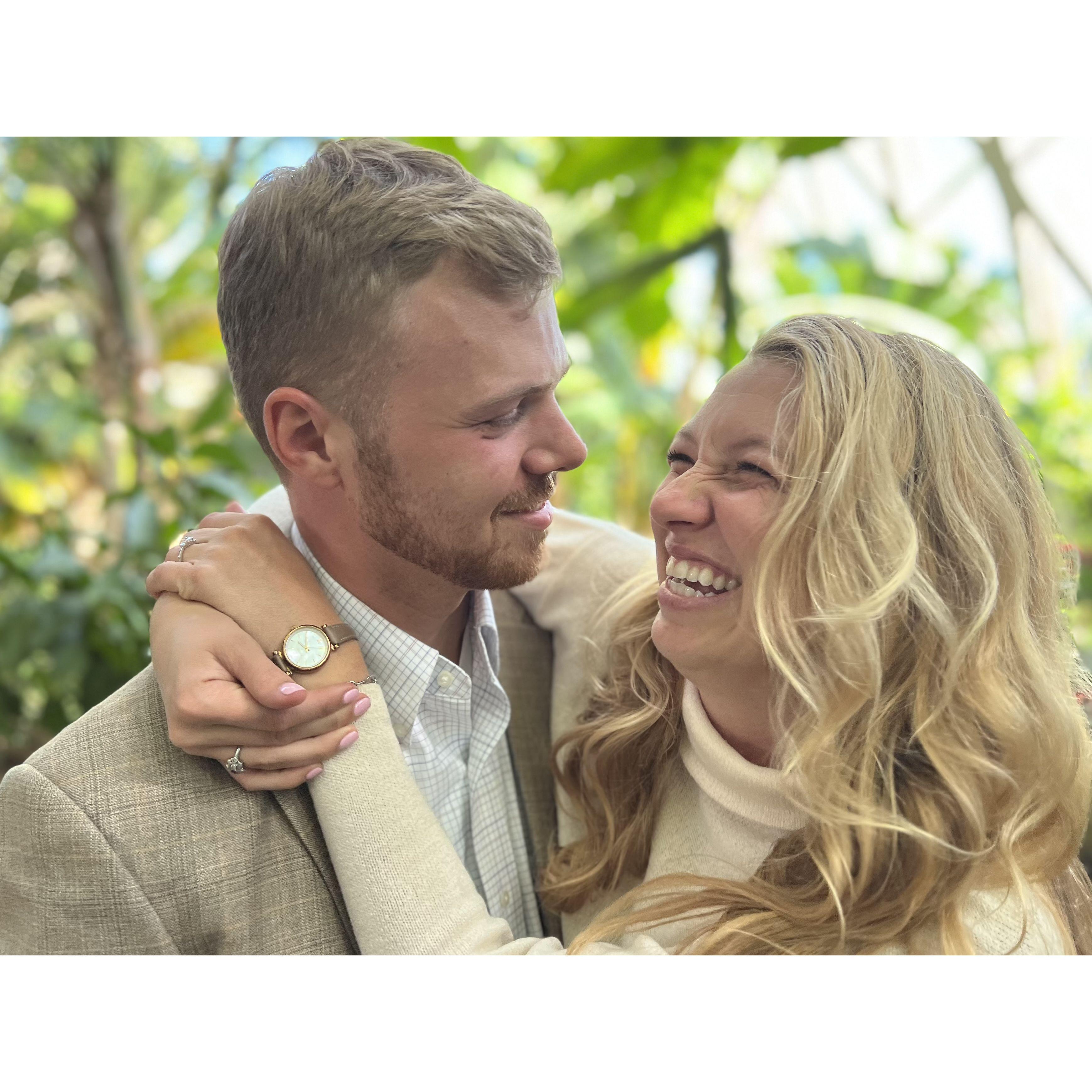 Engagement day at Denver Botanic Gardens