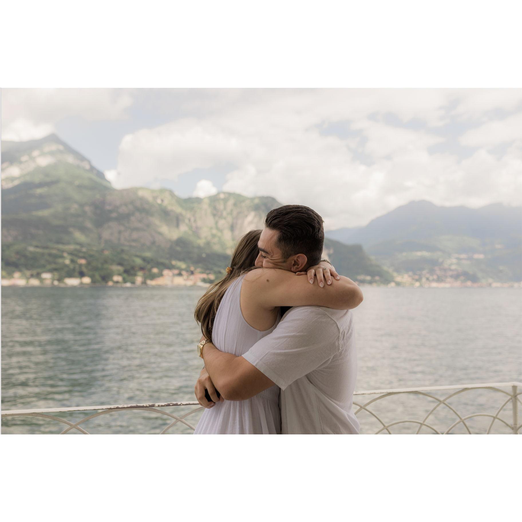 Engagement Pictures at Lake Como