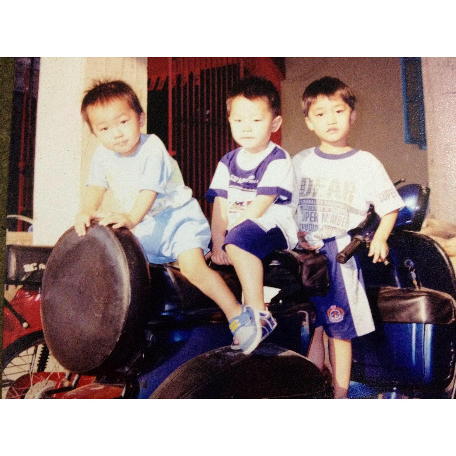Kid Brandon with his sibs