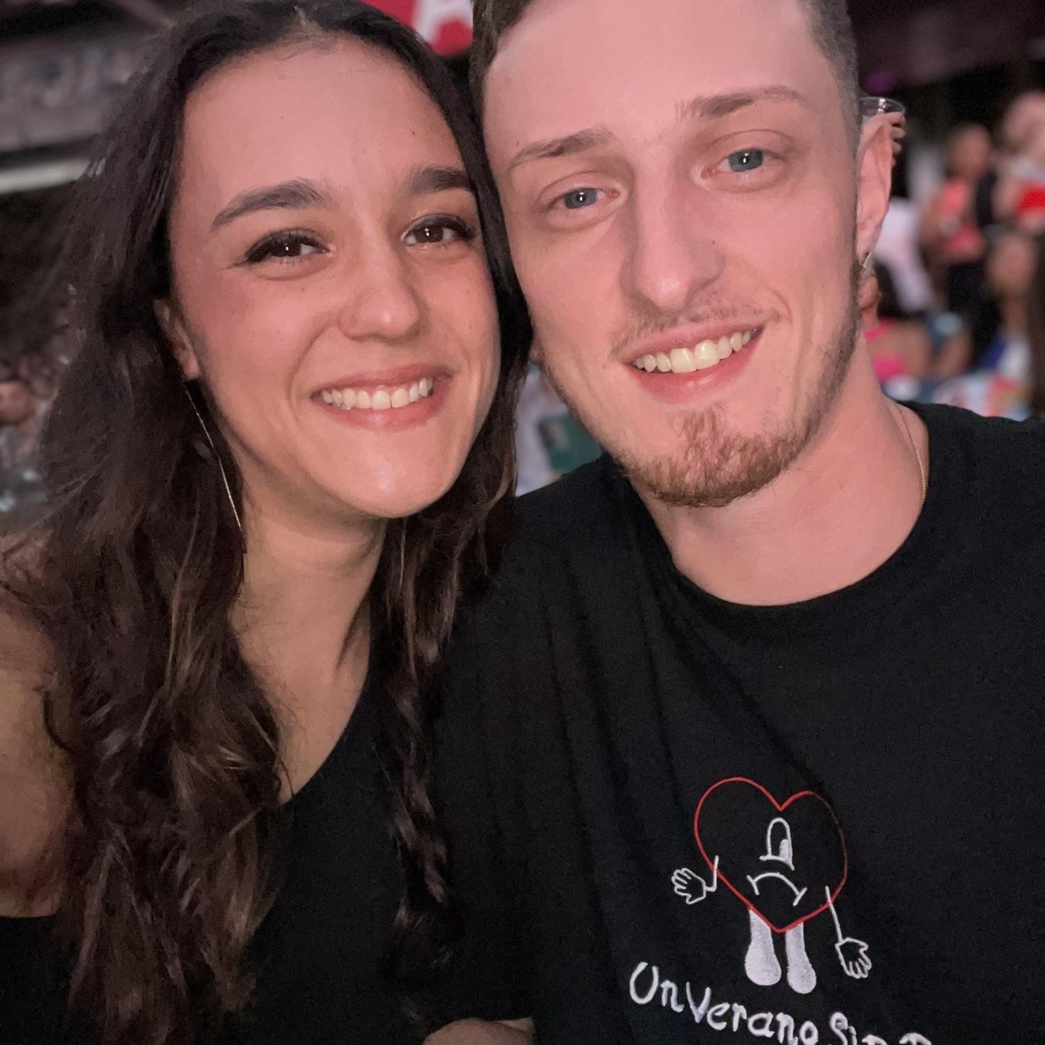 We love going to concerts, this was our first one, Bad Bunny! Since that concert we’ve gone to see countless more!