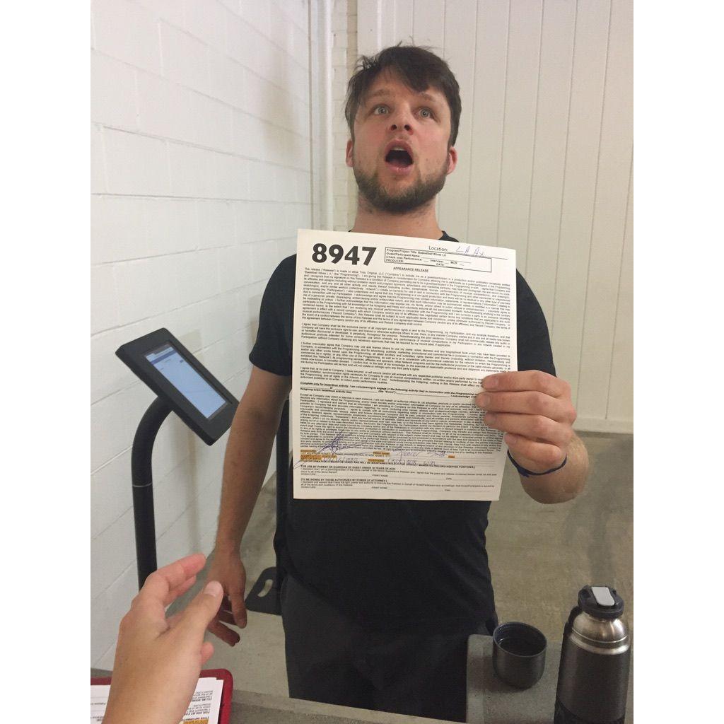 New boyfriend, showing up to be an axe throwing extra...really needed these that day.