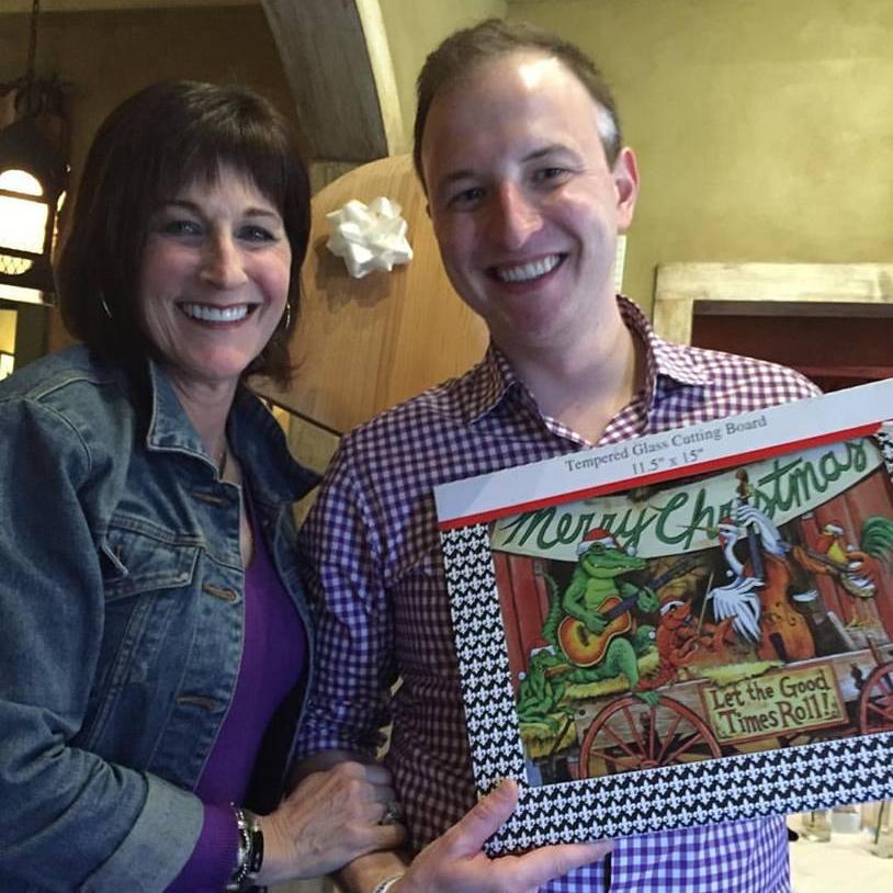 Louisiana Christmas platter from Jeanne