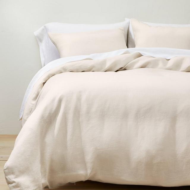 Full/Queen Hemp Duvet & Sham Set Natural - Casaluna™