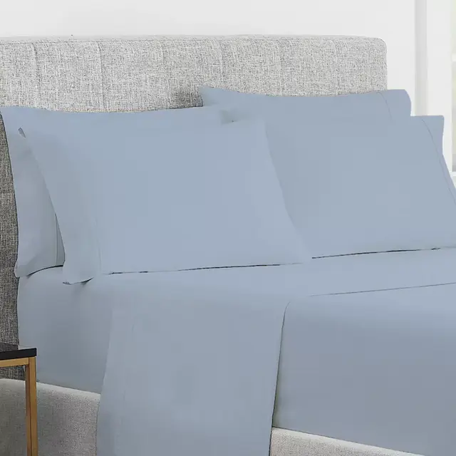 Claritin® Allergen Barrier 300-Thread-Count King Pillowcases in Blue (Set of 2)