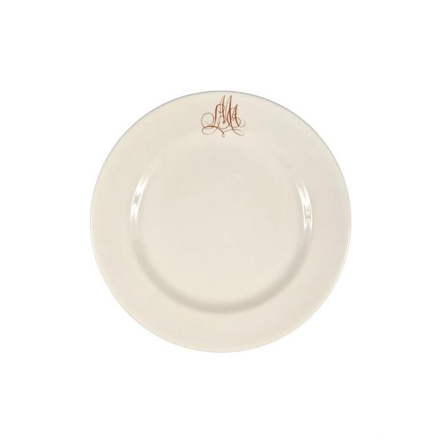 Bespoke Empire Plate Set with Interlaced Monogram, Set of 12