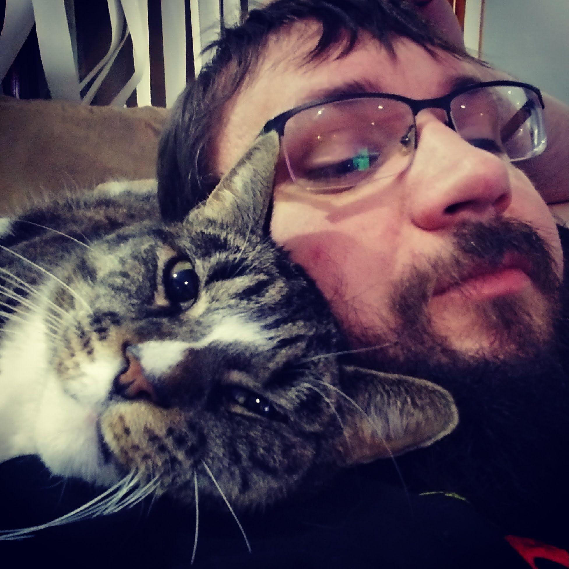 Just a boy and his cat 