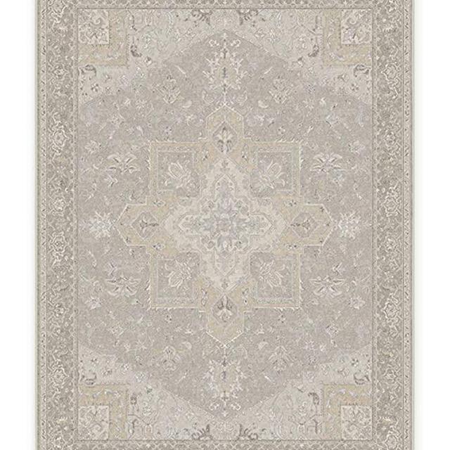 RUGGABLE Machine Washable Area Rug - Persian Collection - Vintage - 2-Piece Patented Rug System - Maral Heriz Creme 5'x7'