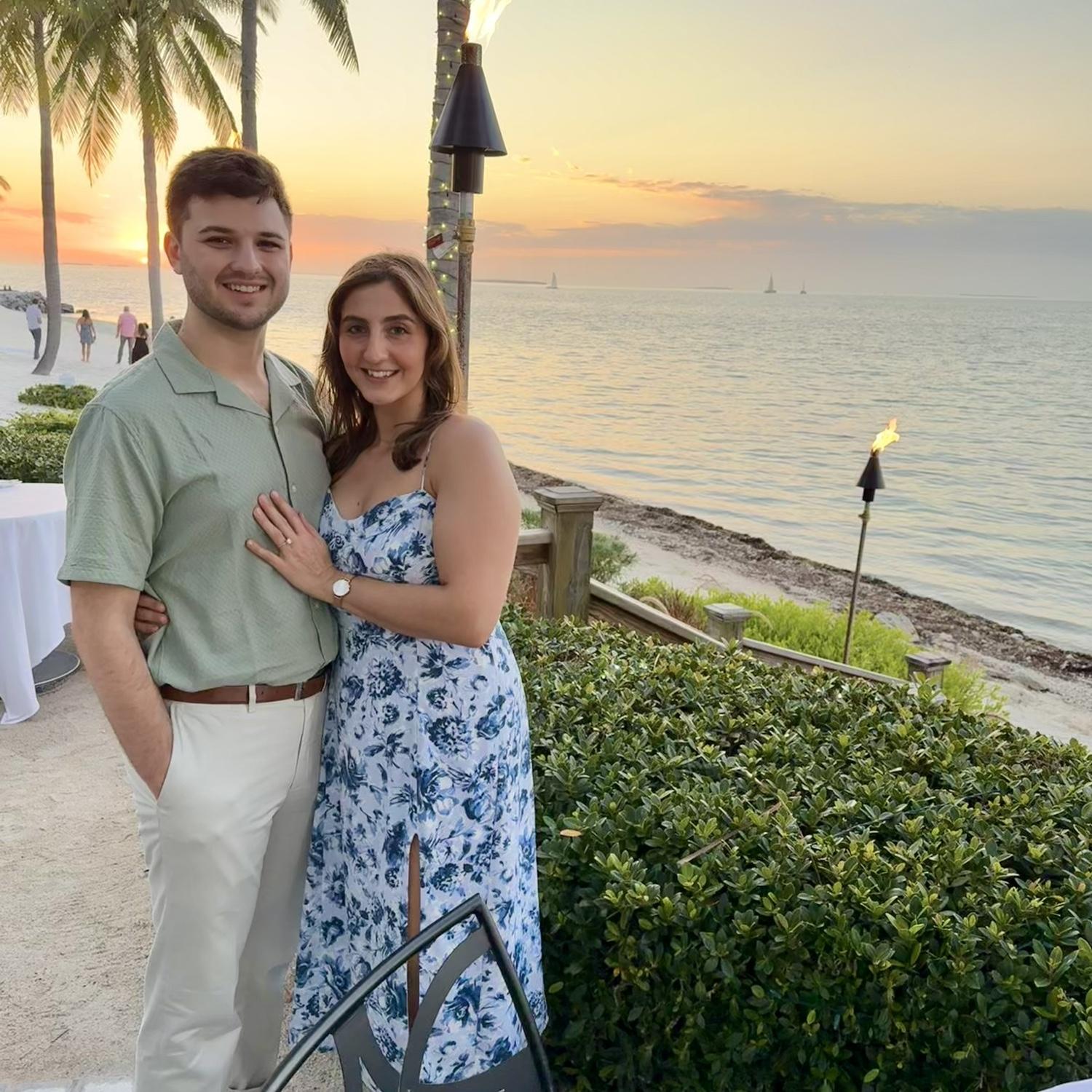 Engagement Dinner on Sunset Key