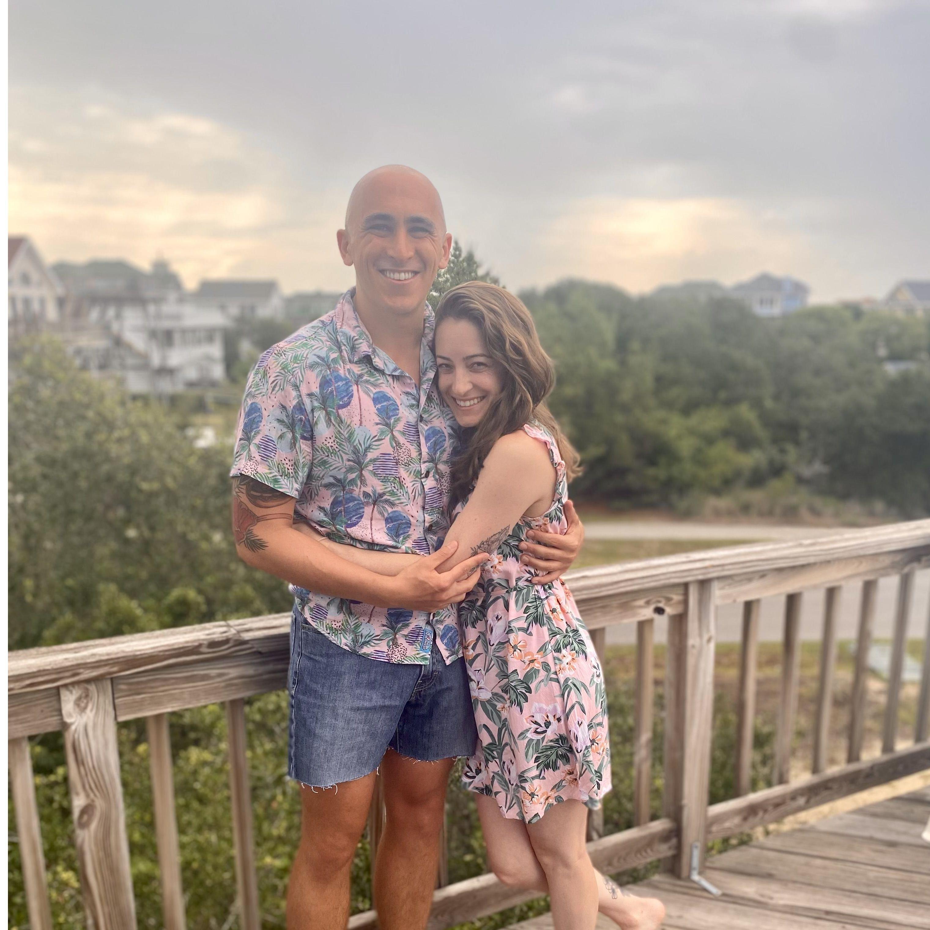 Our first vacation together - Outer Banks, NC.
