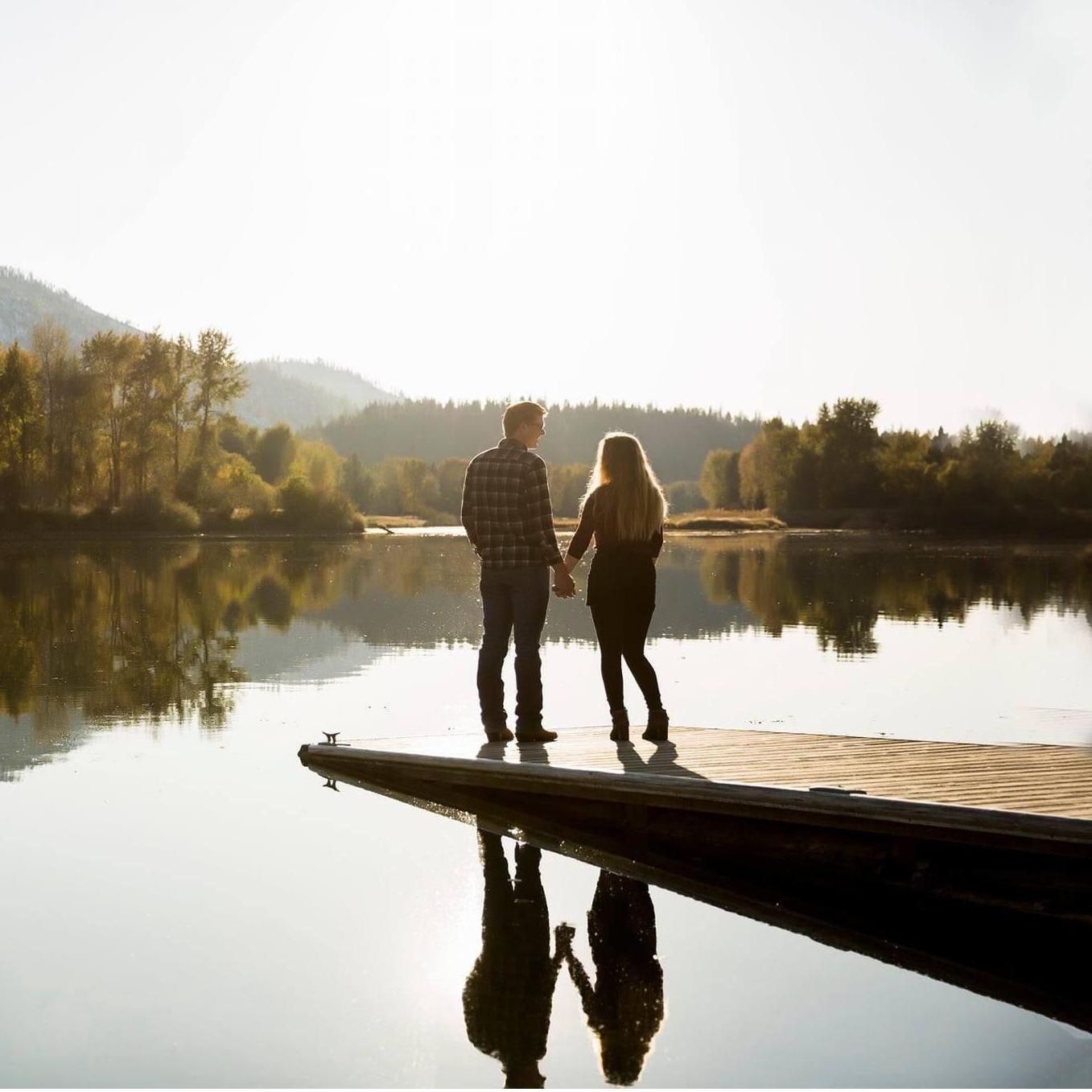 This is probally Alex's favorite picture of us because he's imanging all the fish that are just below the surface.