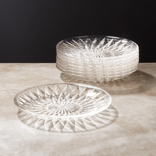 Daphne Glass Appetizer Plates Set Of 8