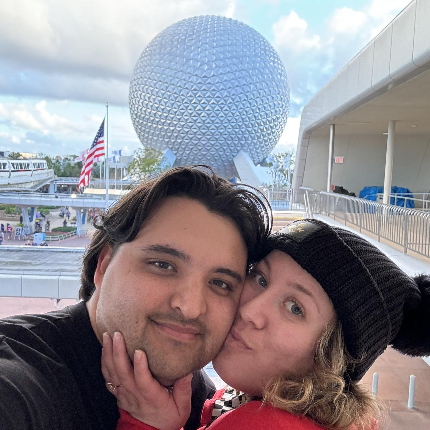 Aaron's favorite theme park, Epcot.