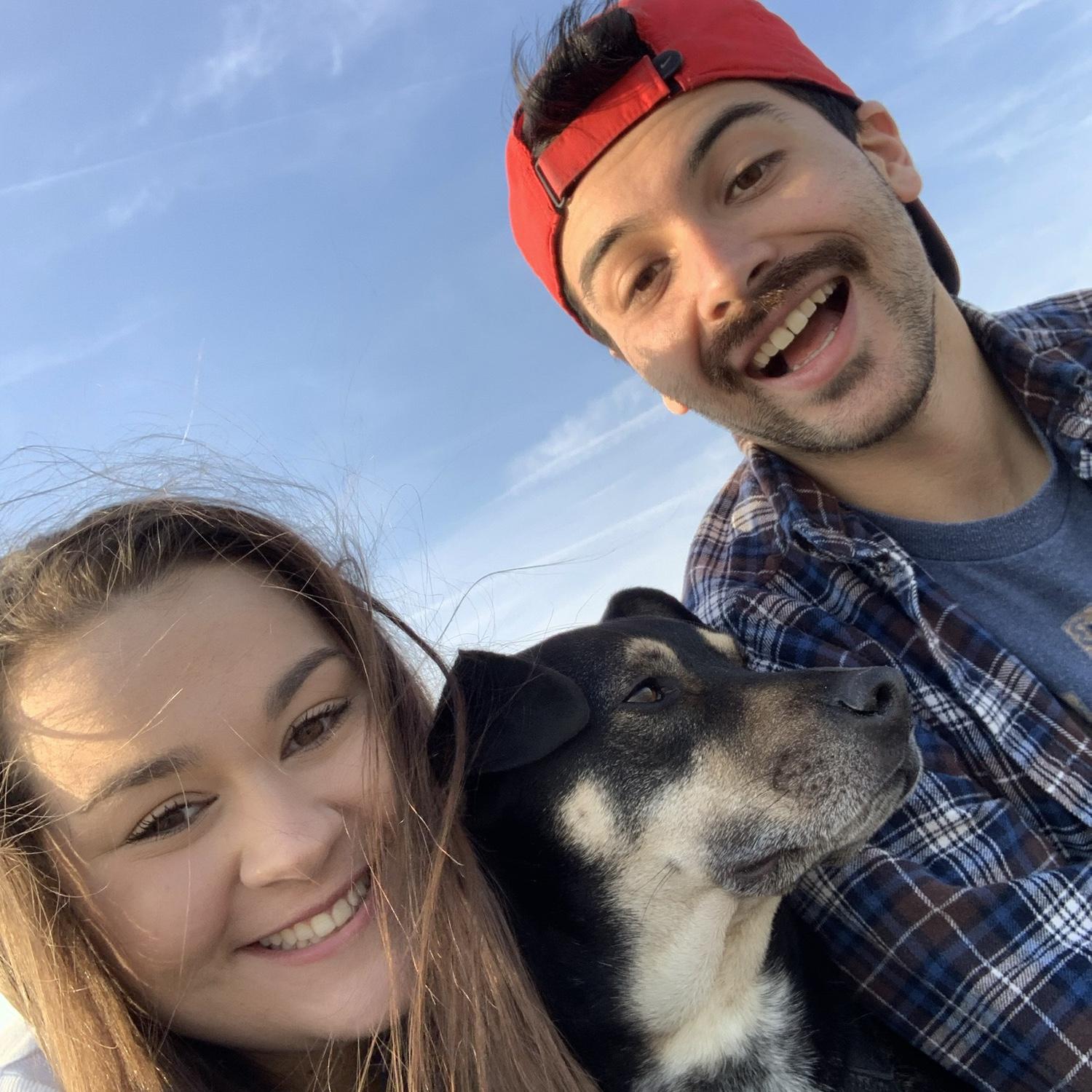 Sancho’s first beach trip, November 2020