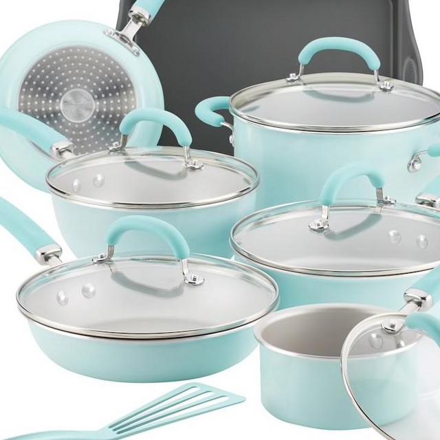 Rachael Ray Create Delicious 13-pc. Aluminum Nonstick Cookware Set