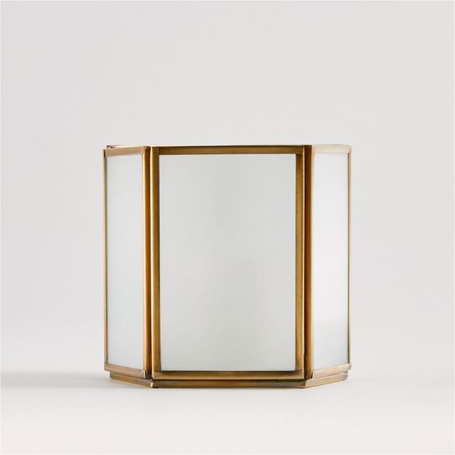 Linear Brass Coasters (Set of 4)