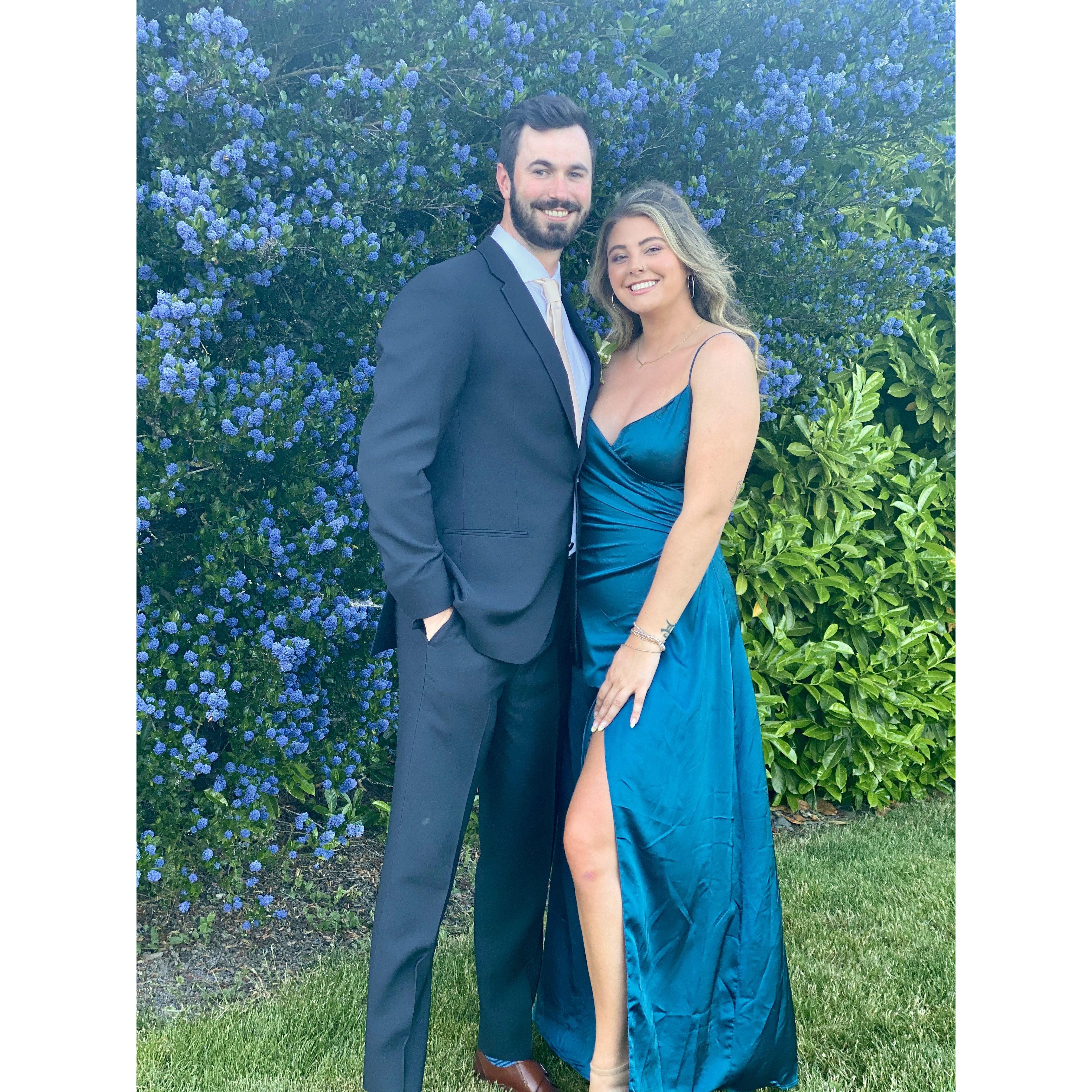 Our first time getting dressed up together for Russel (Daniel's brother) and Emily's wedding!