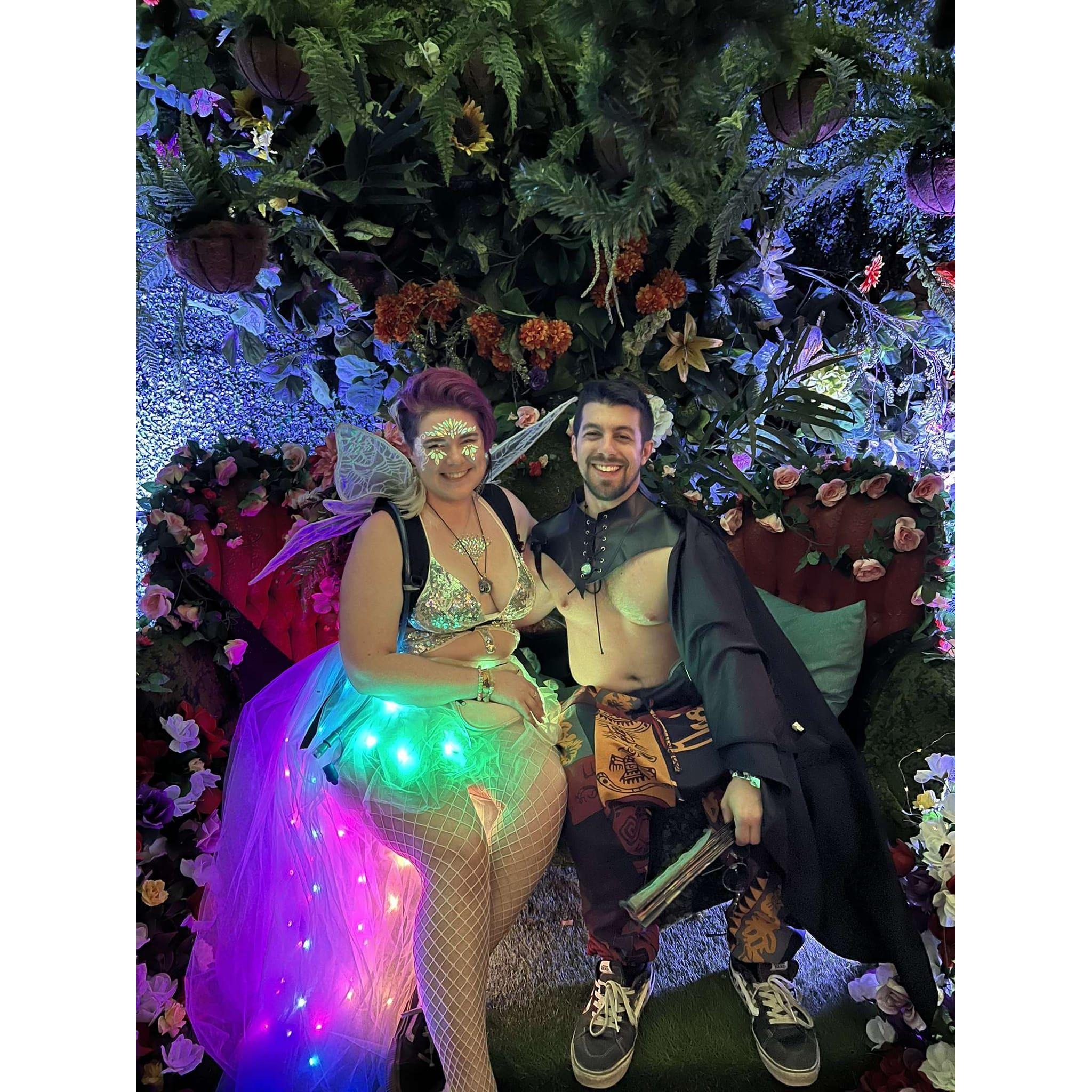 After exchanging rings and vows, we had the best reception ever - an entire arts and music festival to explore and dance in!