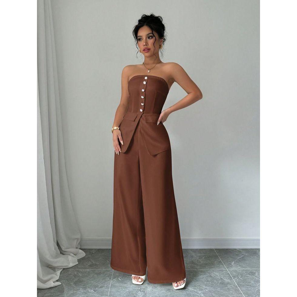 terracotta colored jumpsuit
