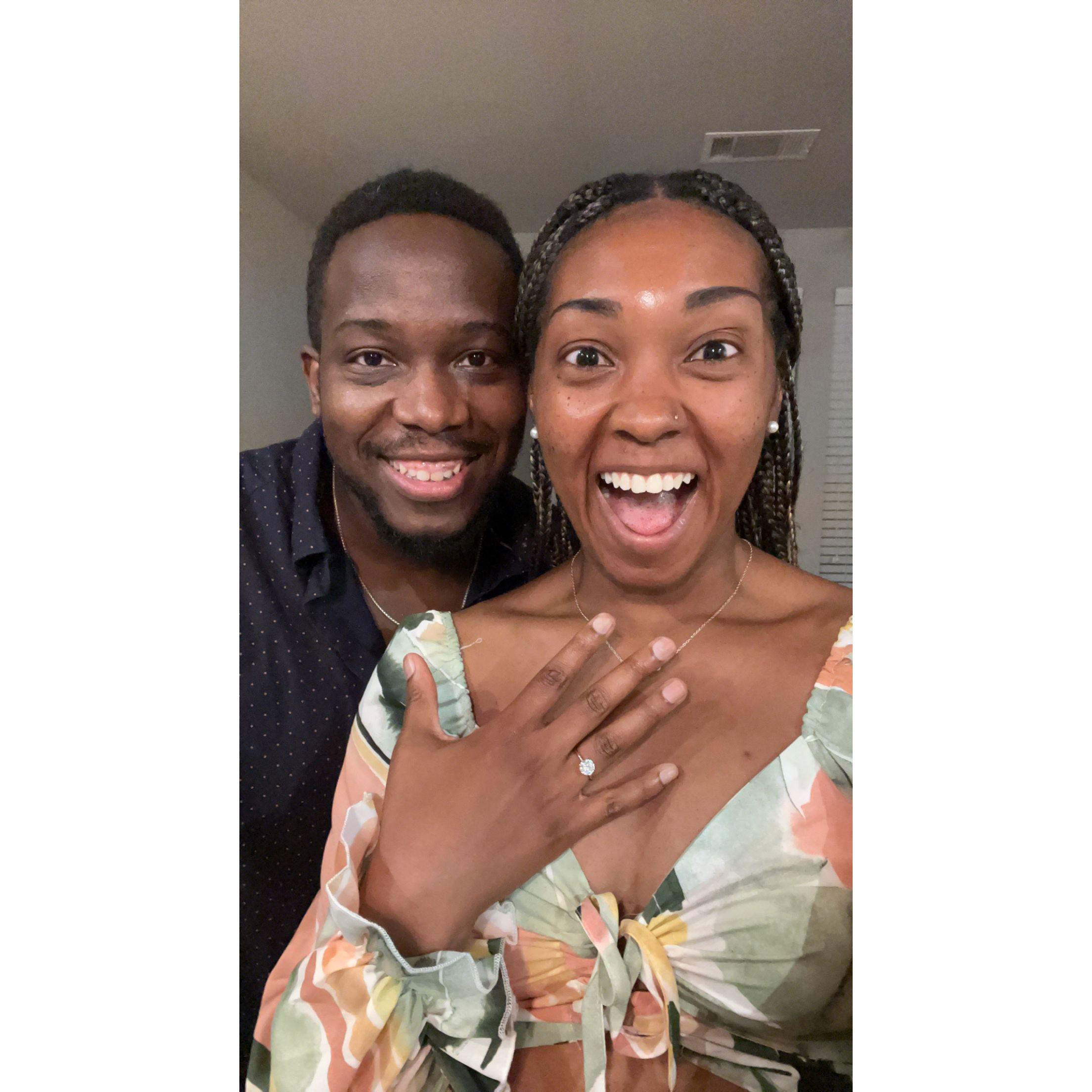 A joyous day! Nathan proposed, July 30, 2023!