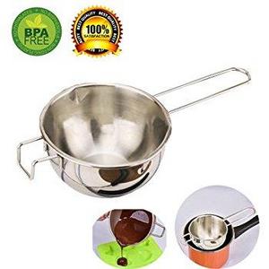 Stainless Universal Double Boiler，Baking Tools，Melting Pot for Butter Chocolate Cheese Caramel(18/8 Steel)