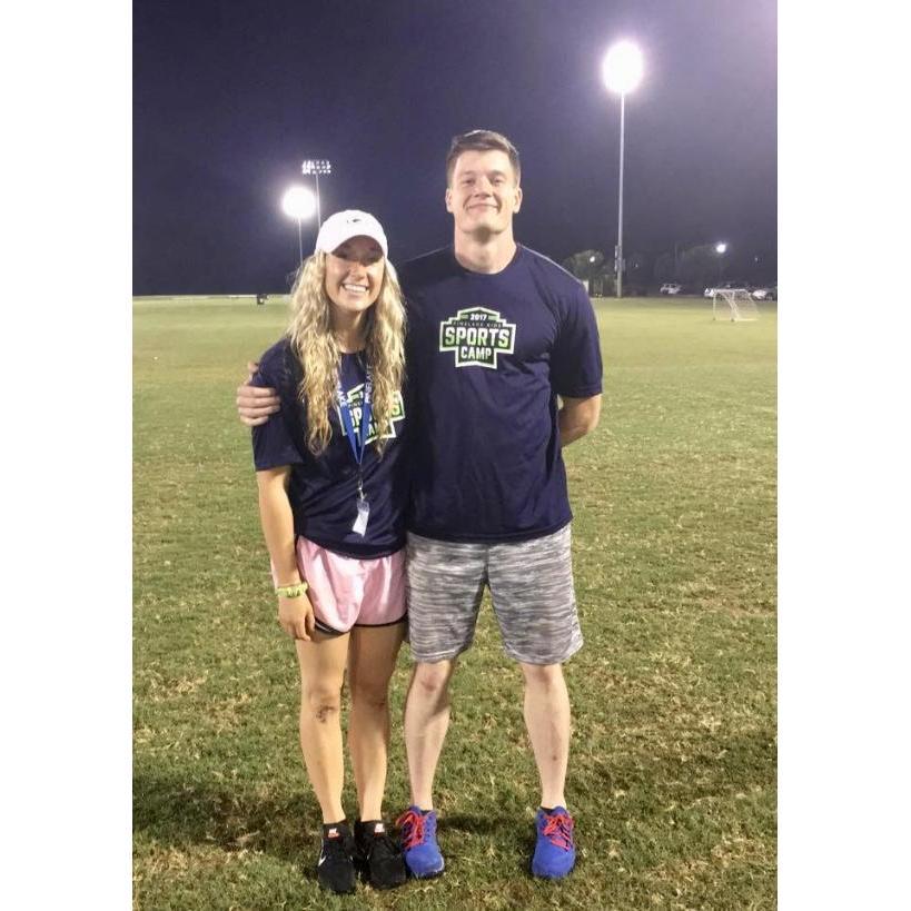 Getting to serve together at Pinelake Sports Camp just a few days after meeting one another!