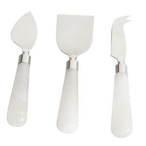 Monique Lhuillier Grace Alabaster Cheese Knives, Set of 3