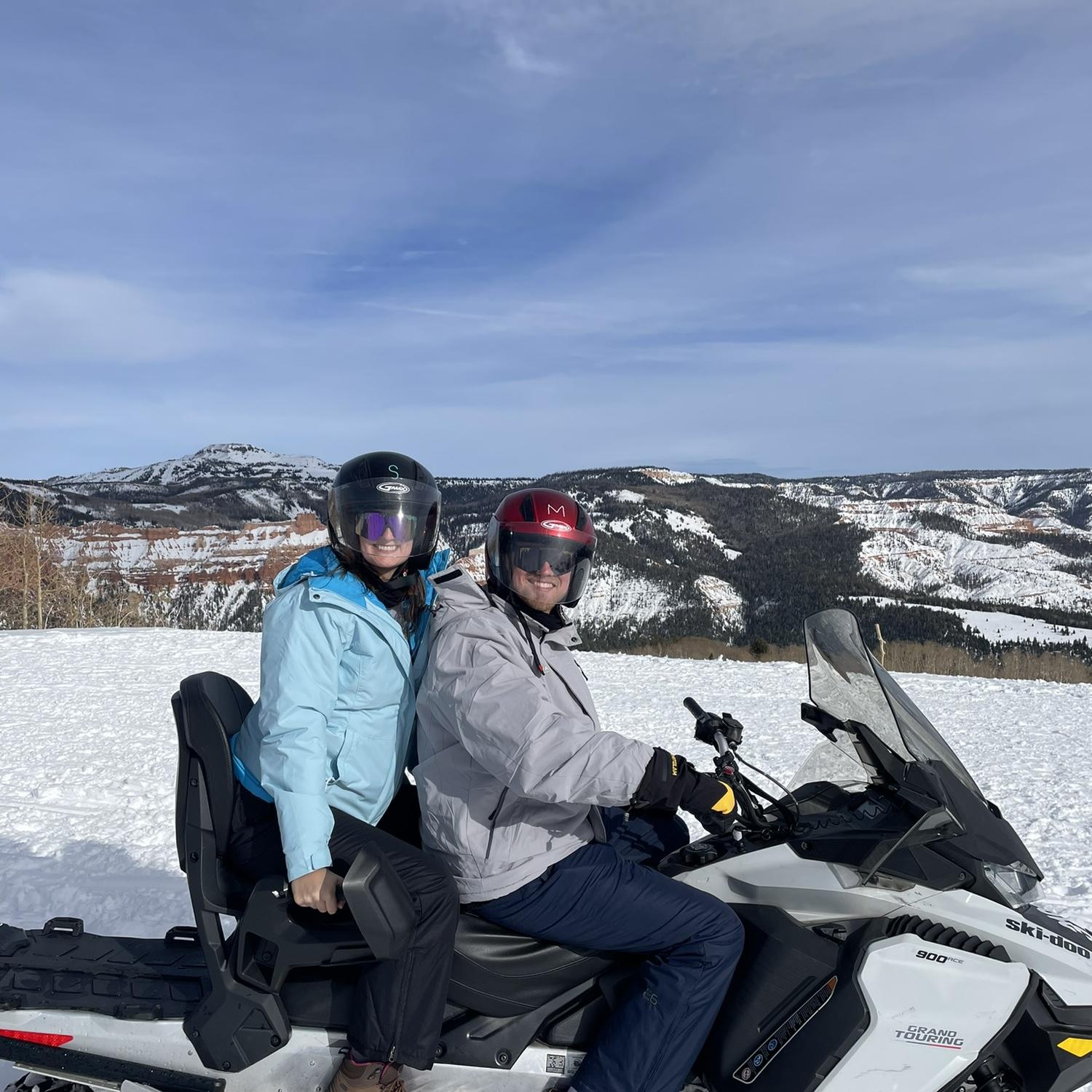 Snowmobiling in Utah!