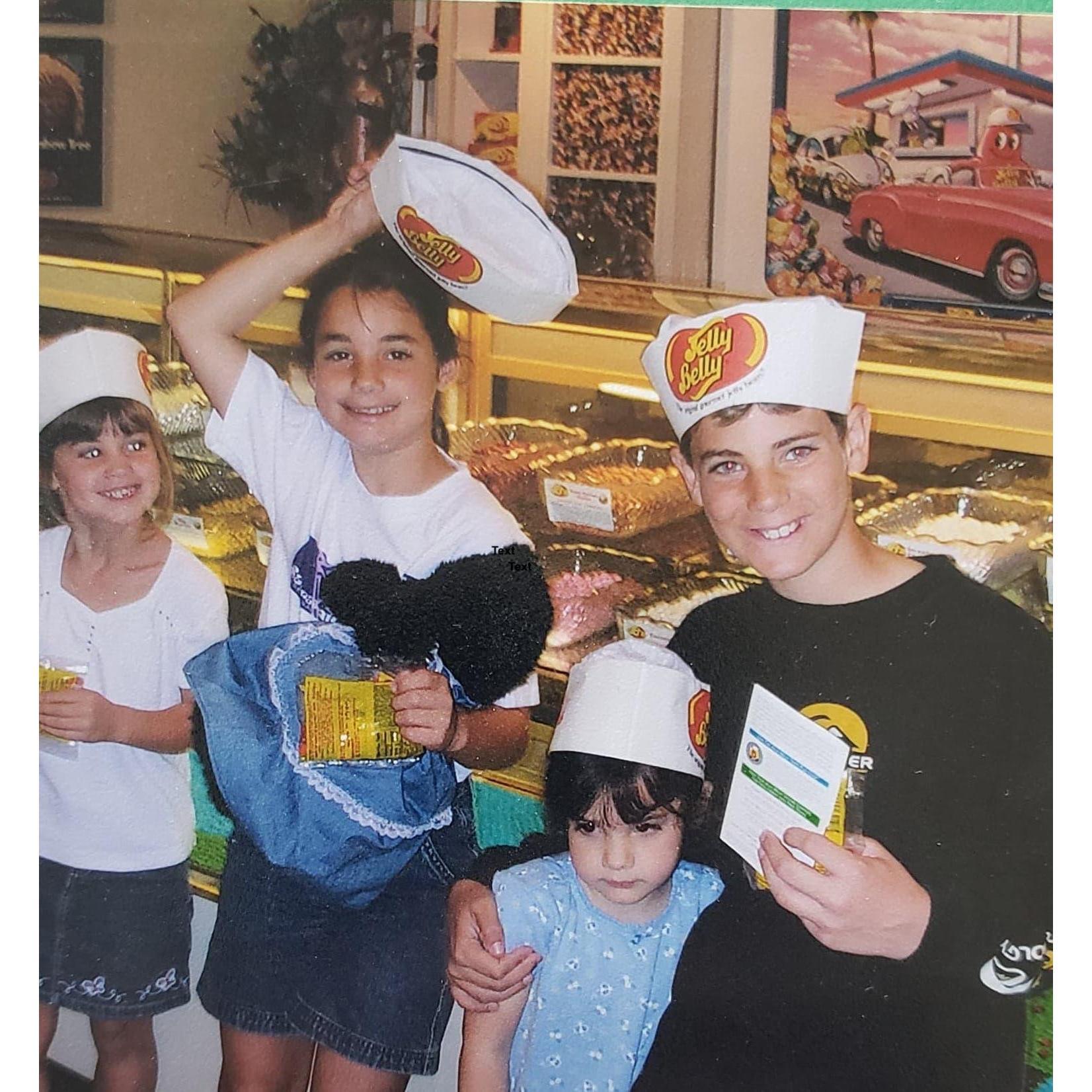 Keith (oldest), with sisters Erika, Rachel, and Kate at the Jelly Belly factory