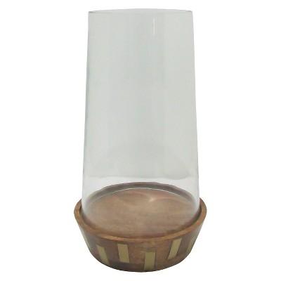 Wood and Glass Lantern Large