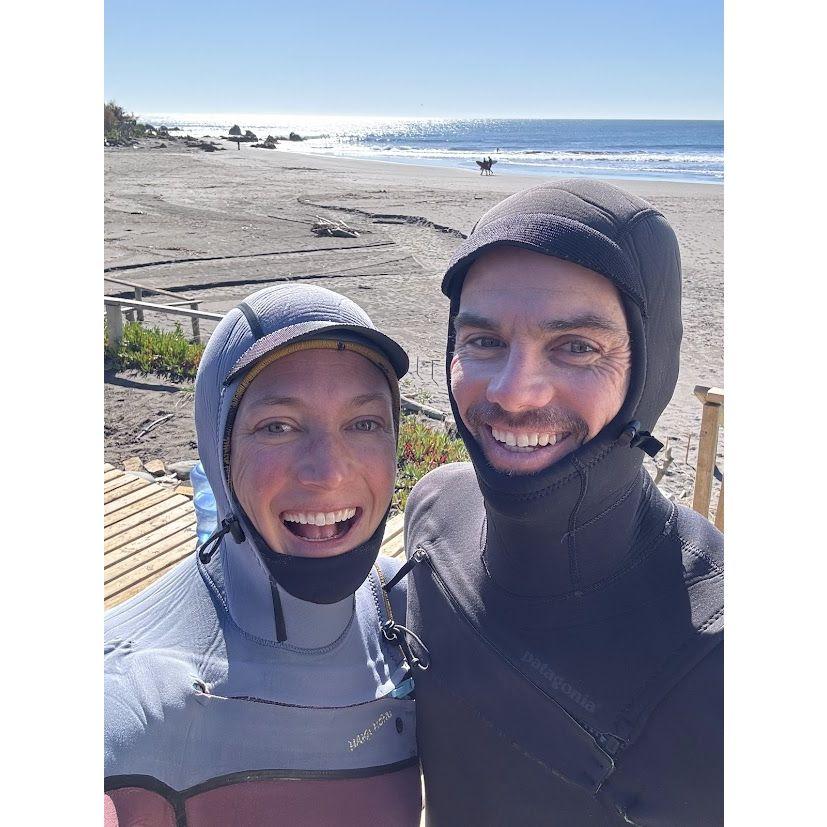 Surfing and getting hypothermic in Punta de Lobos, Pichilemu, Chile