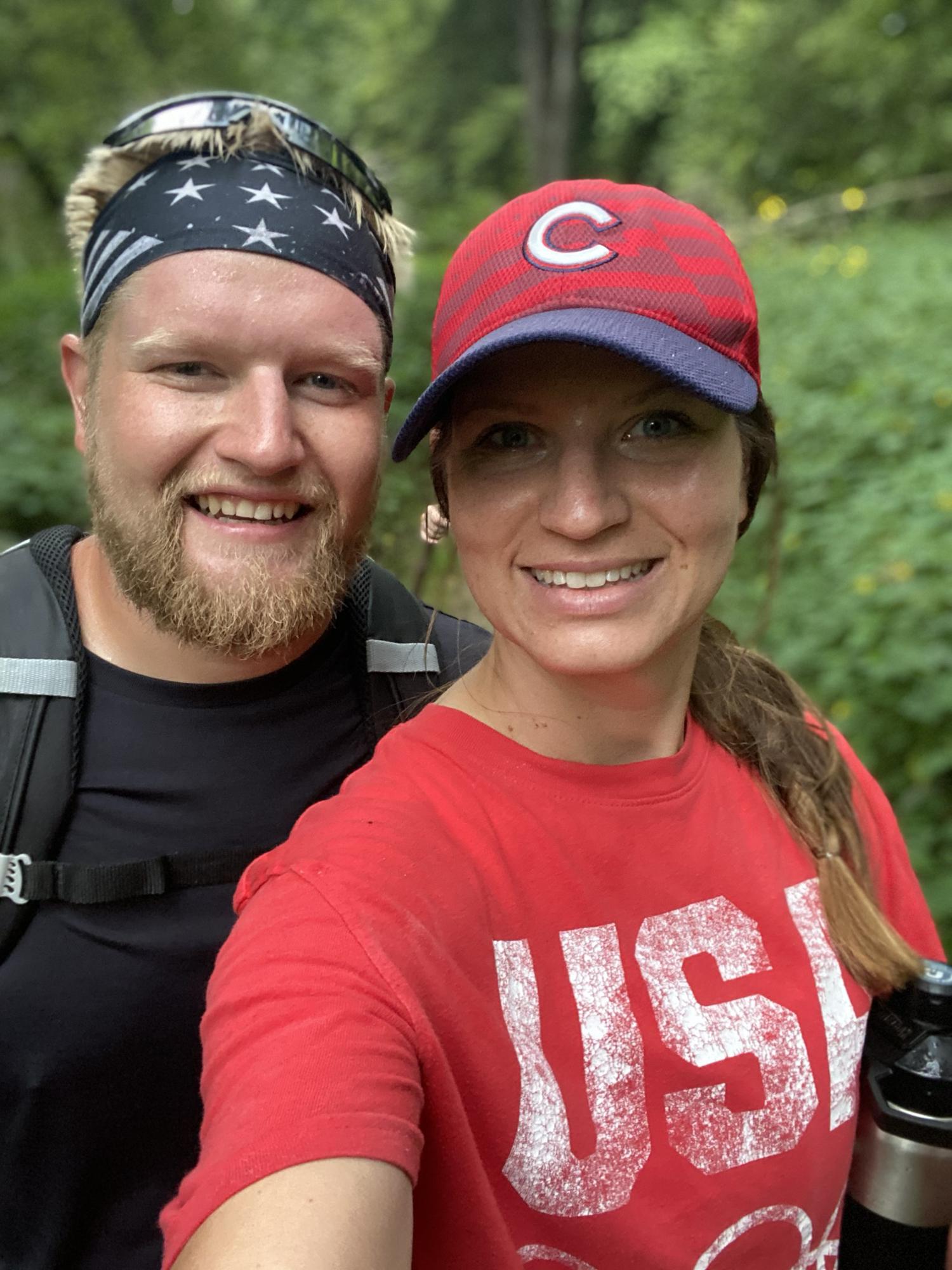 Hiking Maquoketa Caves on Kelsey’s birthday, August 2020