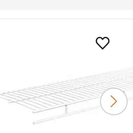 Ventilated Wire Shelf Closets- Shelf and Rod - 6 ft. X 12 in.