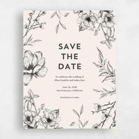 Beige Wedding Save the Date - Birkenfeld Bloom