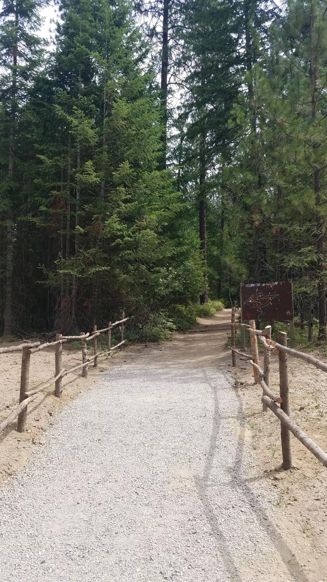 Pathway to platform tents!
