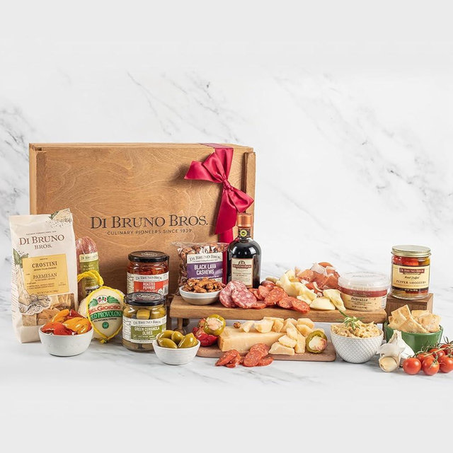 Di Bruno Bros Italian Market Cheese & Charcuterie Gift Crate: Loaded With The Best Authentic Gourmet Italian Food Items For Entertaining Friends and Family. The Perfect Food Basket Gift!