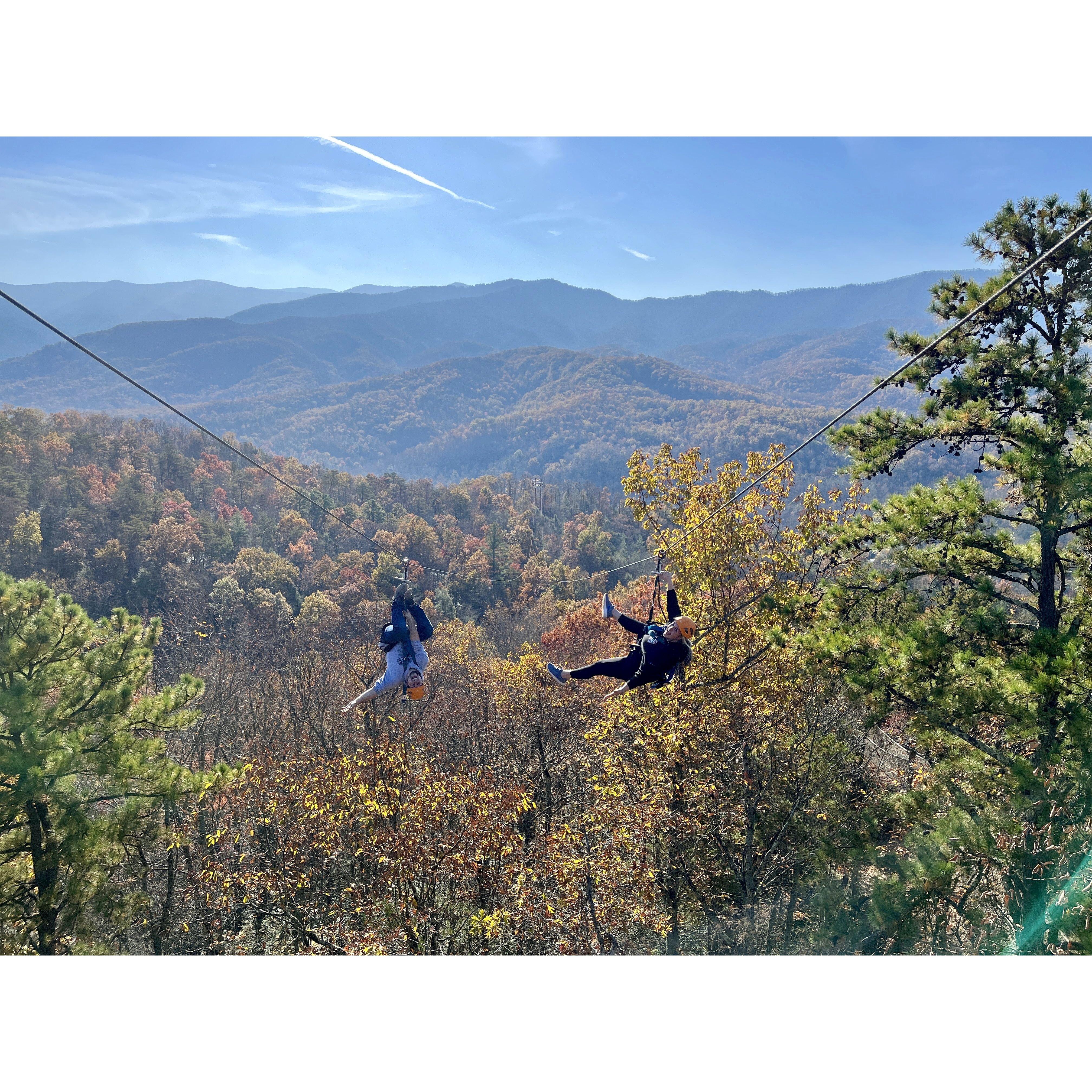 Zip-Lining in Tennessee!