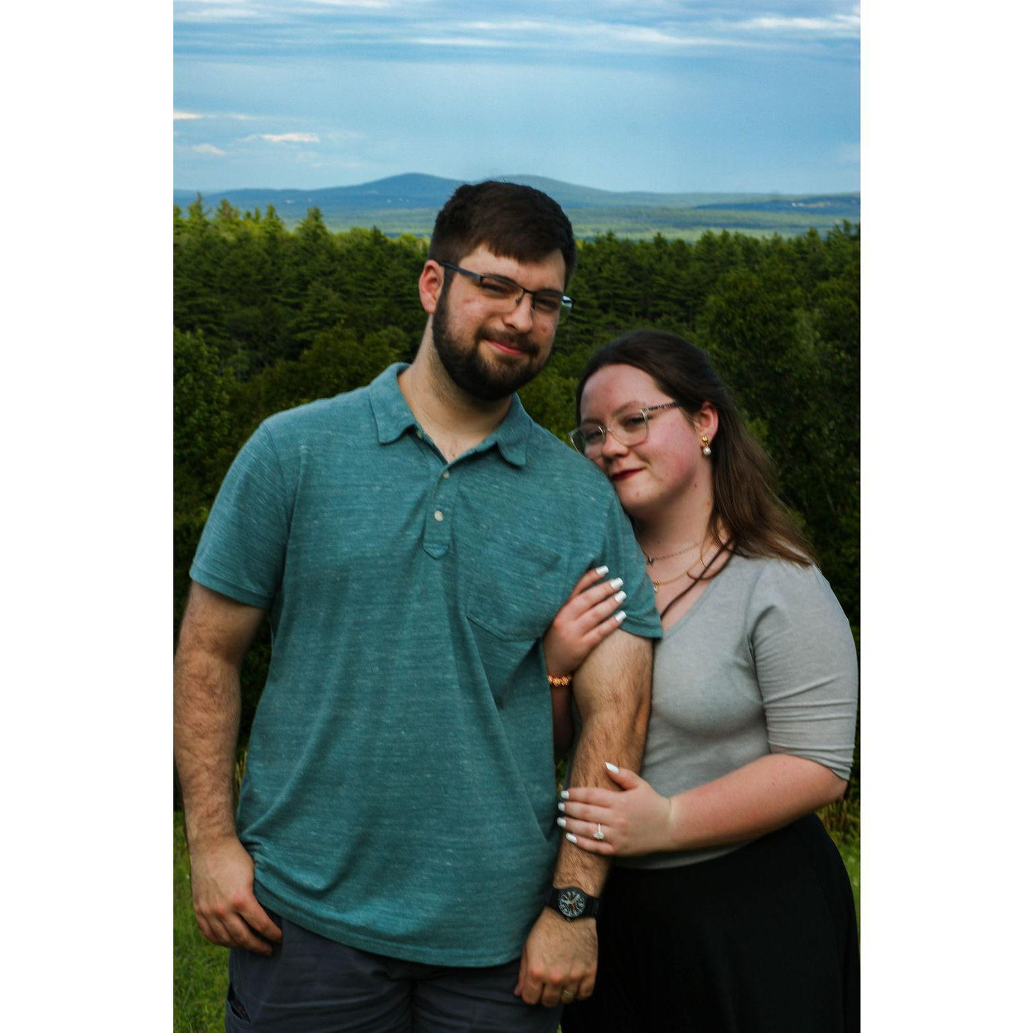 Engagement shoot on Crotched Mountain (Cooper Redmond/Antrim Photography)