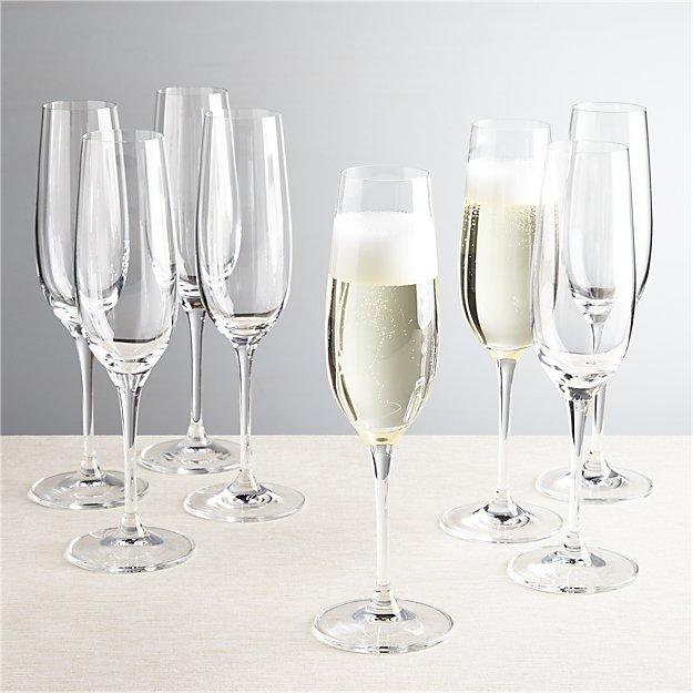 Viv Champagne Glasses, Set of 8