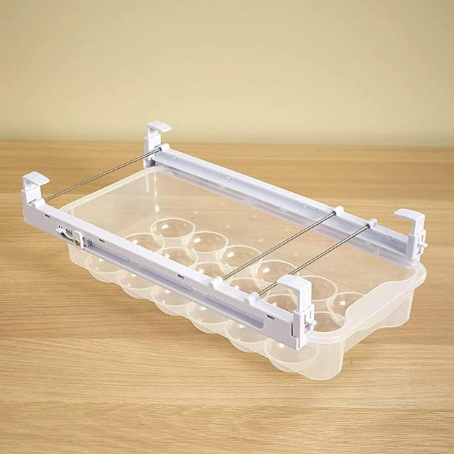 Refrigerator Egg Drawer - Snap-On Storage with Plastic Carton Shape