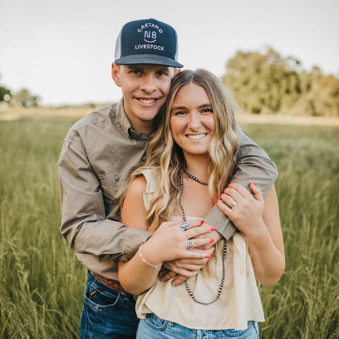A picture of us during our engagement photos. April 2025